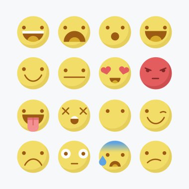 Yellow emoji signs vector Yellow emoji signs vector