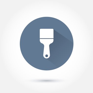 Beyaz spatula simgesi