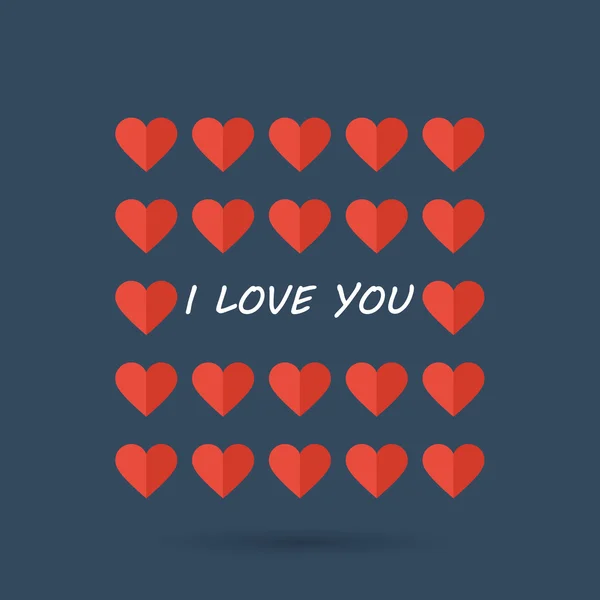 Kærlighed hjerter baggrund – Stock-vektor