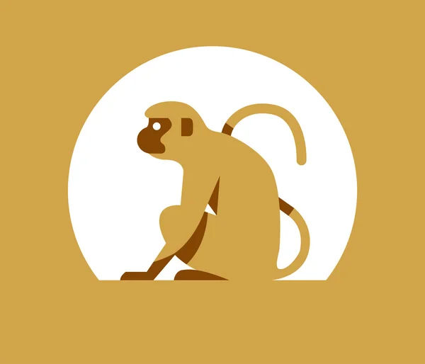 Ano Novo macaco de fundo —  Vetores de Stock