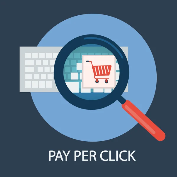 Concetto Pay Per Click — Vettoriale Stock