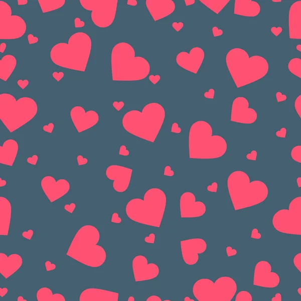 Naadloos patroon met kleurrijke harten — Stockvector