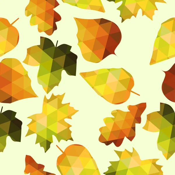 Folhas de outono sem costura — Vetor de Stock
