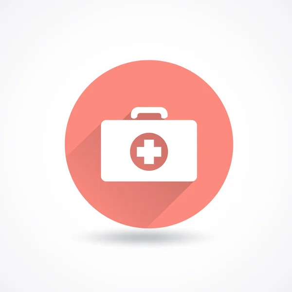 Icono kit médico — Vector de stock