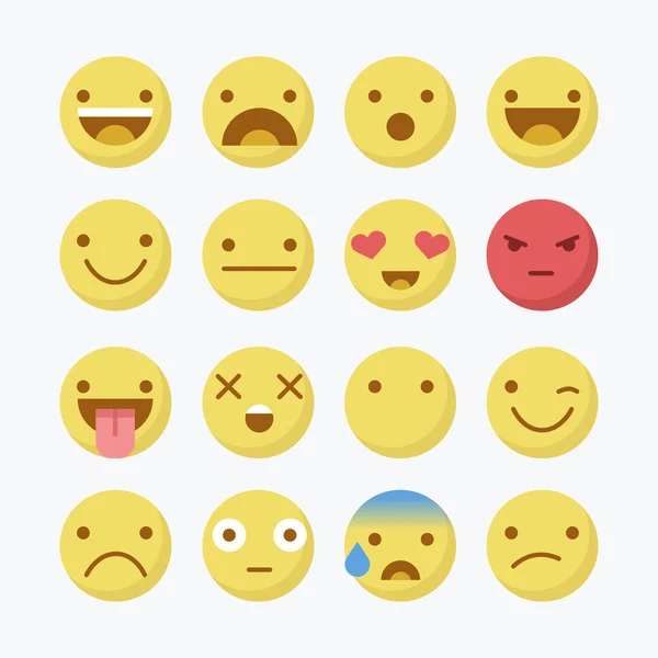 Κίτρινο emoji σημεία — Διανυσματικό Αρχείο