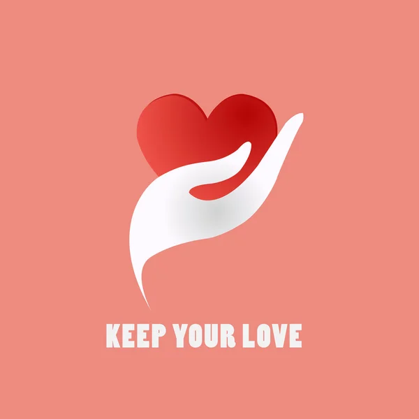 Ikon holde din kærlighed – Stock-vektor