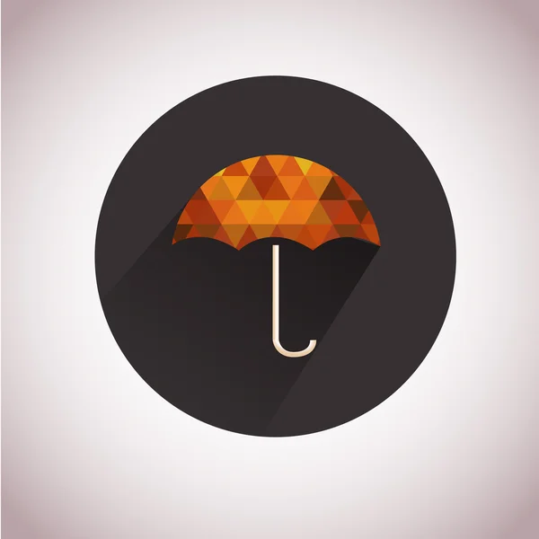 Autumn umbrella icon — Stock Vector
