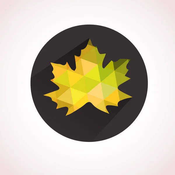 Herfst blad pictogram — Stockvector