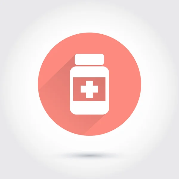 A gyógyszer palack ikonja — Stock Vector