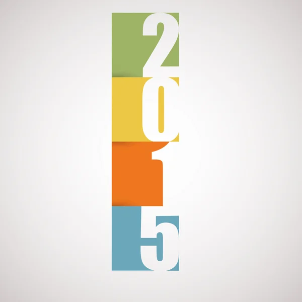 Szczęśliwego nowego roku 2015 znak — Wektor stockowy
