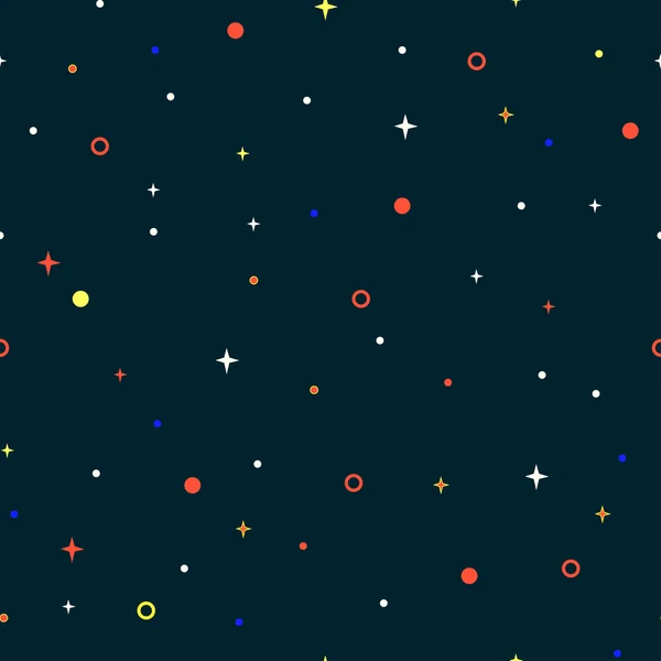 Varrat nélküli mintát színes csillagok — Stock Vector