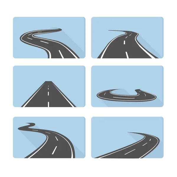 Diferentes caminos de perspectiva — Vector de stock