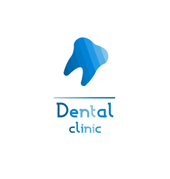 Zahnpflege. Logo der Zahnklinik — Stockvektor