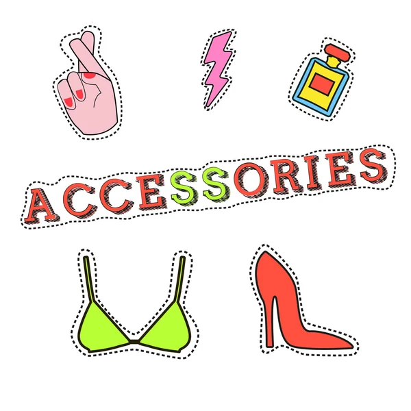 Set di accessori donna — Vettoriale Stock