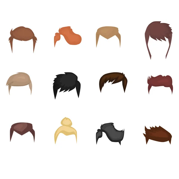 Ensemble de barbes, moustaches — Image vectorielle