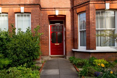 renkli kırmızı kapı, Londra, İngiltere
