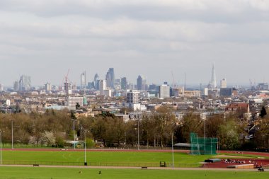 Hampstead Heath dan Londra Cityscape. 