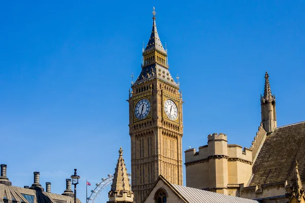 Tour de l'horloge Big Ben Londres, horizontale — Photo