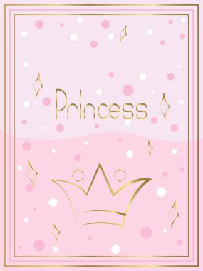 princess greeting card clipart