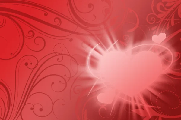 Valentines corazón fondo ilustración . — Foto de Stock