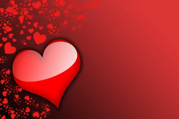 Valentines day background with hearts — Stock Photo, Image