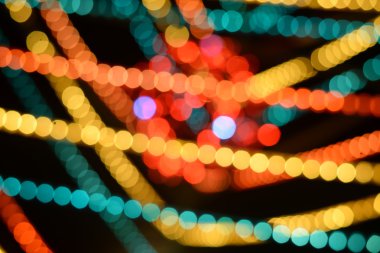 Soyut dairesel bokeh arka plan ışık