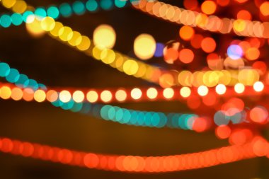 Soyut dairesel bokeh arka plan ışık