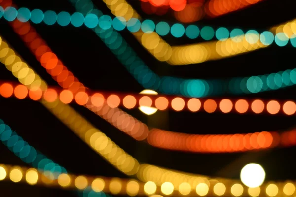 Colorful and vivid round bokeh lights — Stock Photo, Image