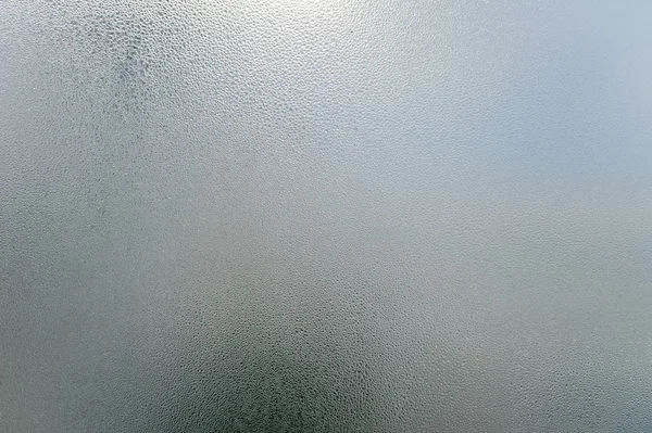Primer plano de condensación de niebla en vidrio de ventana — Foto de Stock
