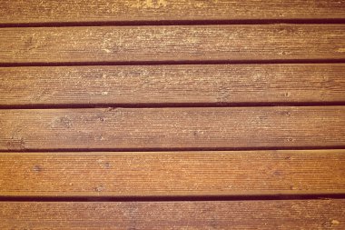 Ahşap beach boardwalk kum arka plan veya doku ile.