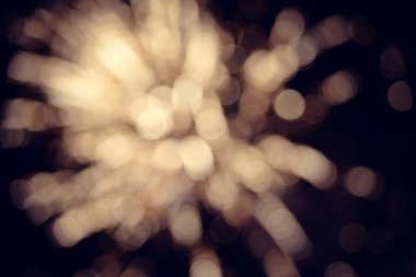 Gece parlak bokeh Işık spotları