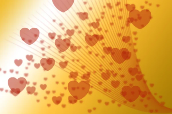 Valentines day background with hearts — Stock Photo, Image