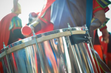 Tabur davul epik canlandırma sırasında detay