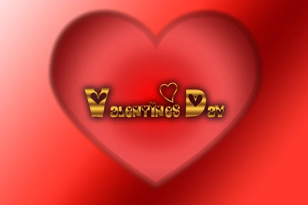 Valentinstag Herz Hintergrund Illustration. — Stockfoto