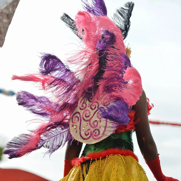 Closeup carnaval Kraliçe, karnaval geçit üzerinde — Stok fotoğraf