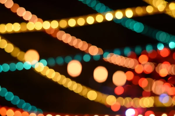 Colorful and vivid round bokeh lights — Stock Photo, Image