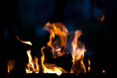 parlak yangın. Doğa kavramı.