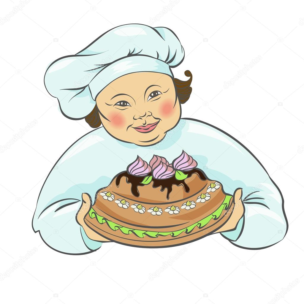 Yemek kek, pasta. Vektörel çizim ©gev.226.mail.ru Vektörel 112872788