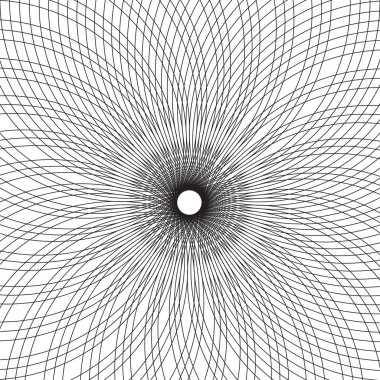 Soyut tasarım çemberi çakışması