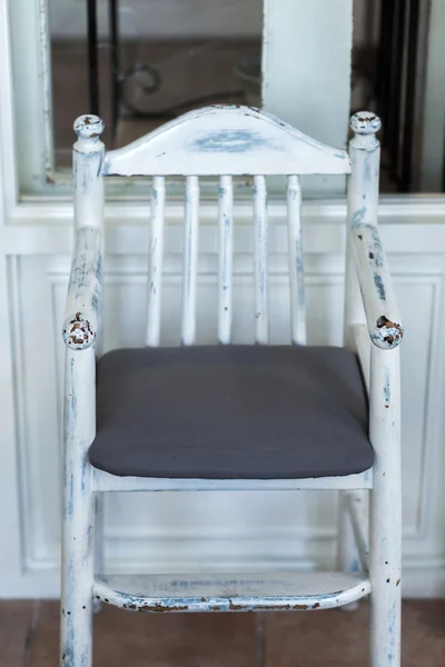 White vintage wooden chair — Stock Photo, Image