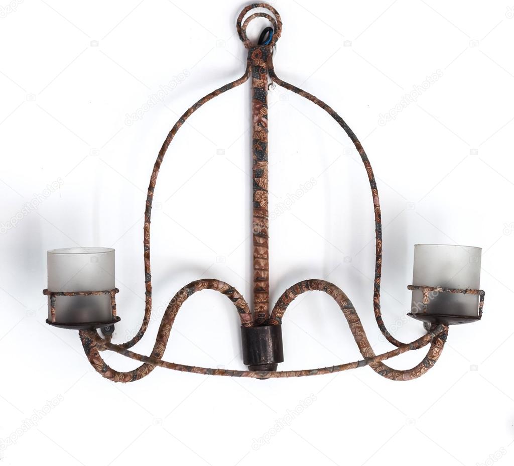 Old vintage metal lamp