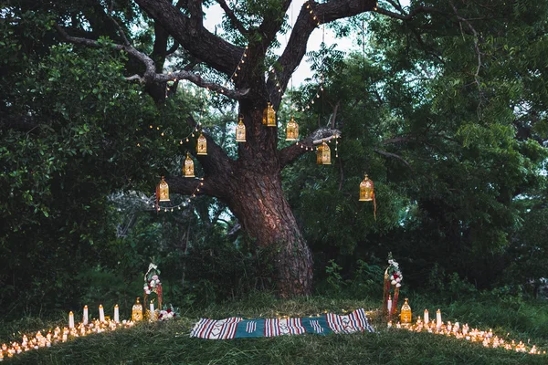 Night wedding ceremony — Stock Photo, Image