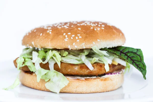 Fresh tasty hamburger — Stock Photo, Image