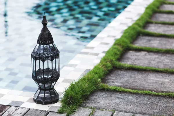 Vintage metal lantern — Stock Photo, Image