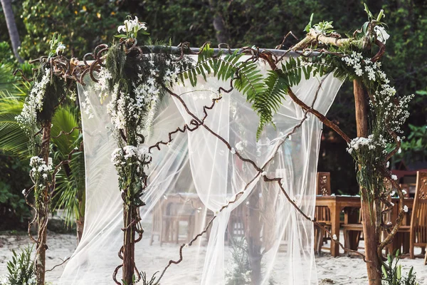 Praia decoração do casamento — Fotografia de Stock