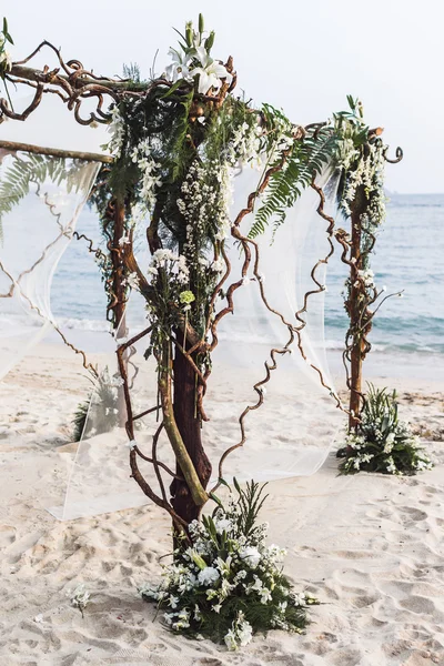 Decorazione di nozze spiaggia — Foto Stock