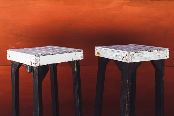 Vintage bar stools — Stock Photo, Image
