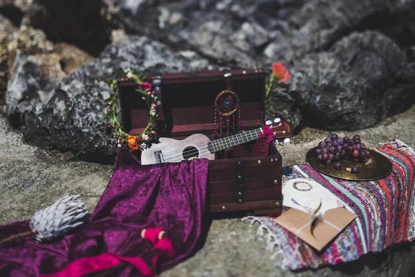 Decoração de casamento estilo Boho — Fotografia de Stock