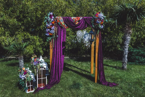 Свадебный декор Бохо — стоковое фото