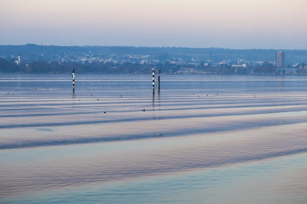 Bodensee Gölü güneş doğarken — Stok fotoğraf